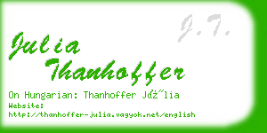 julia thanhoffer business card